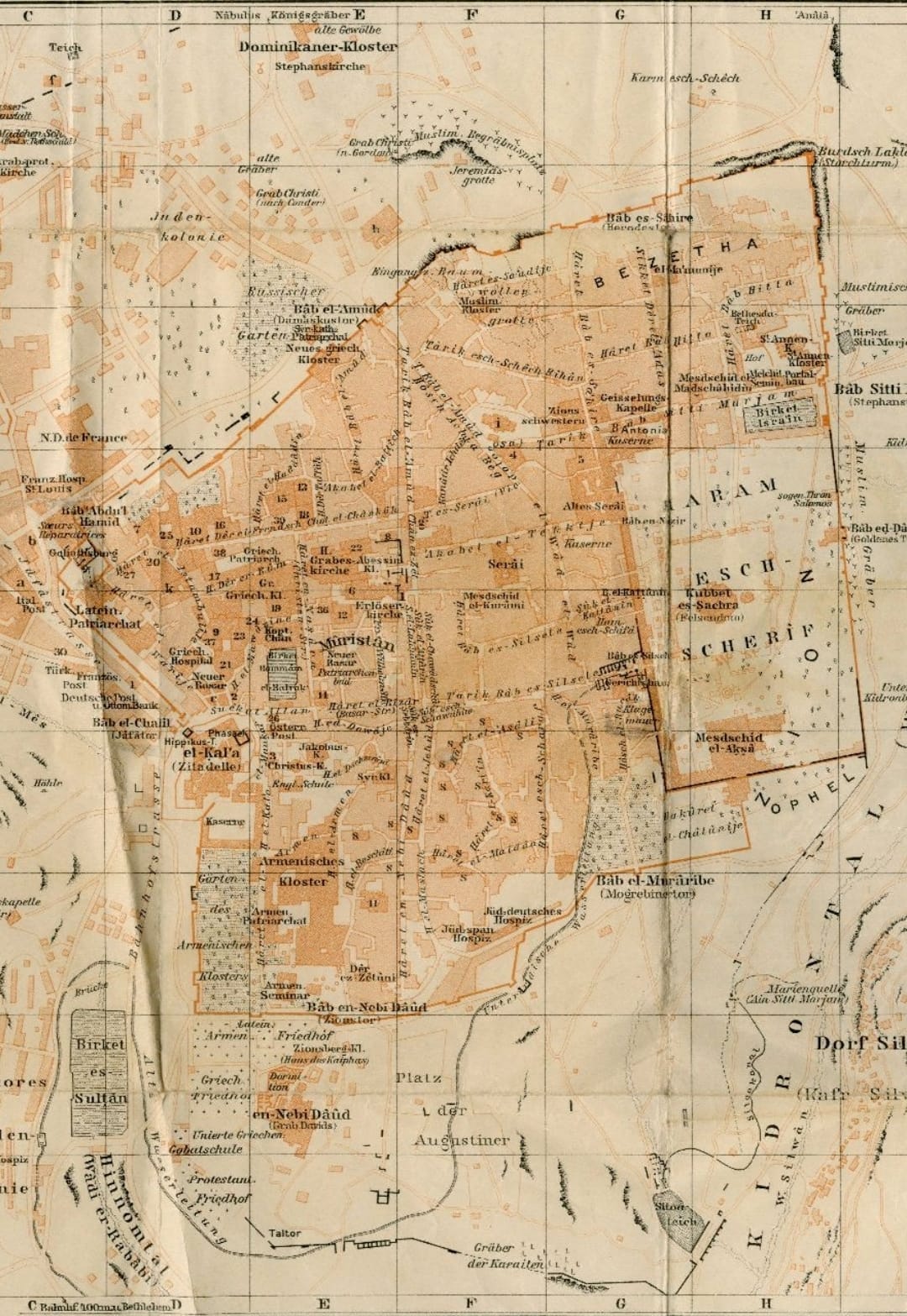 Map of Jerusalem 1