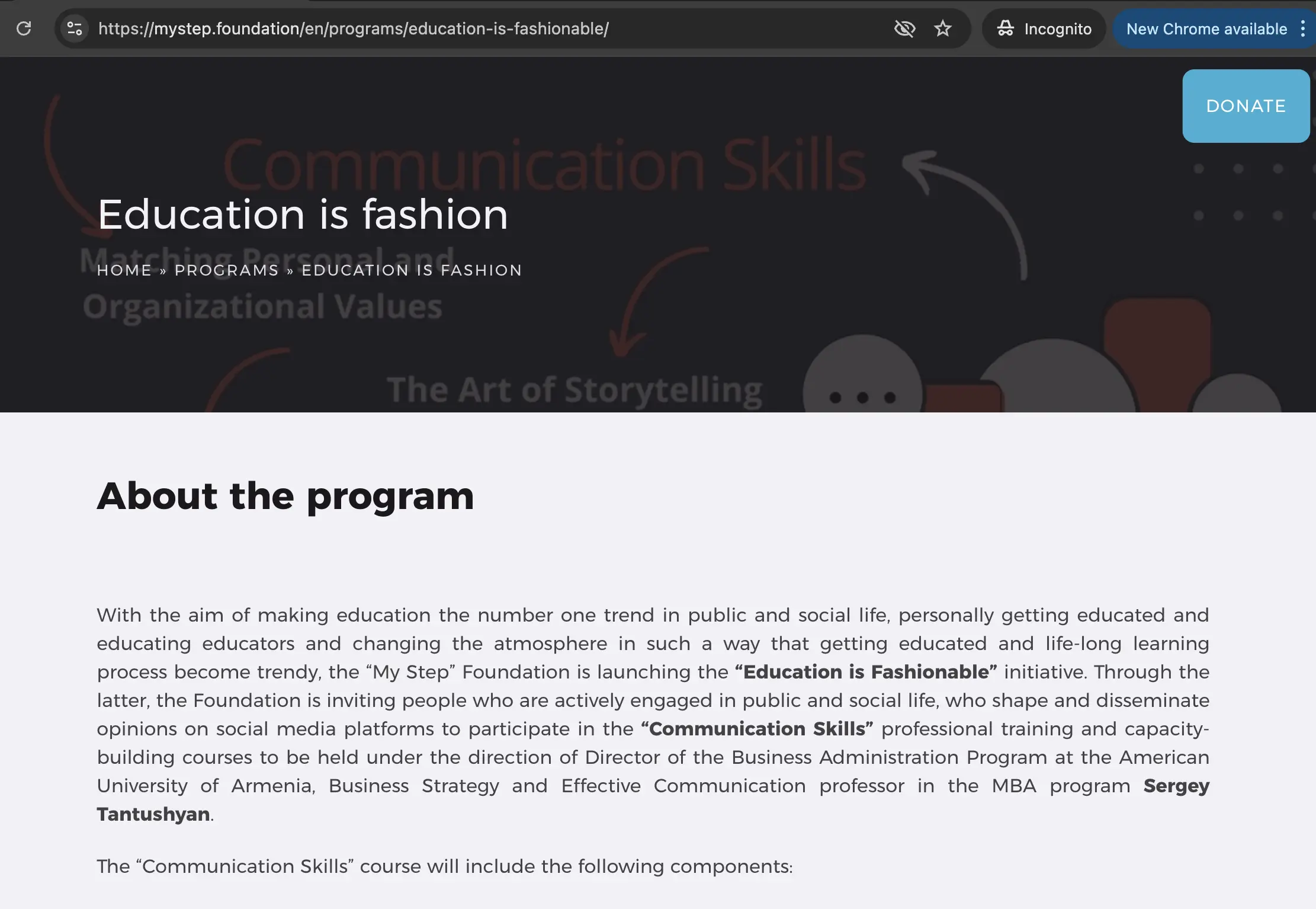 Education is Fashionable